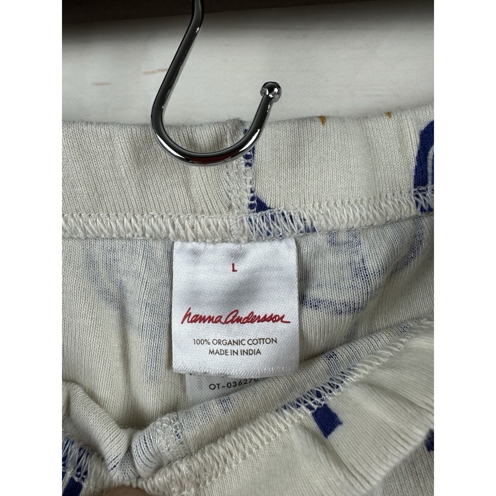 Hanna Anderson Women Hanukkah Holiday 2pc Pajama Set Large Organic Cotton Unisex - Picture 6 of 8